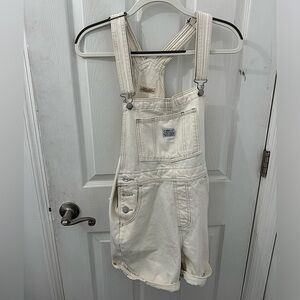 Pair of xs white Levi’s overalls!